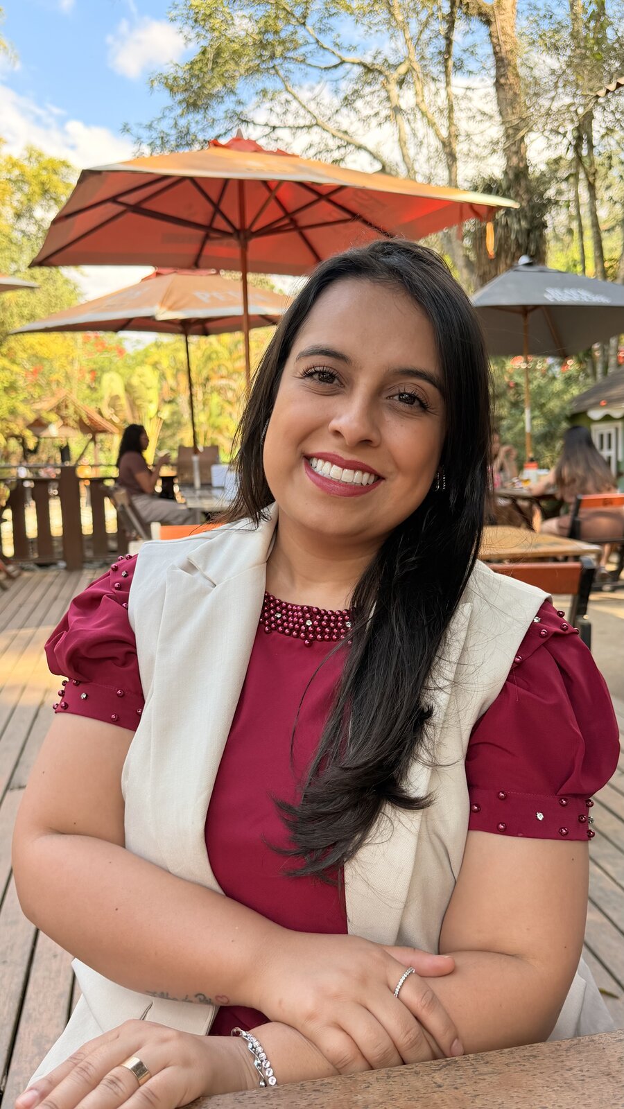 Foto da Cintia sorrindo